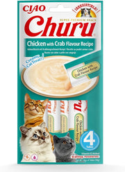 CHURU CAT CREMA RECETA DE POLLO CON CANGREJO 4X14G (56G) 061465