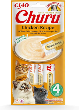 CHURU CAT CREMA RECETA DE POLLO 4X14G (56G) 061459