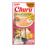 CHURU CAT CREMA RECETA DE ATUN CON SALMON 4X14G (56G) 061462