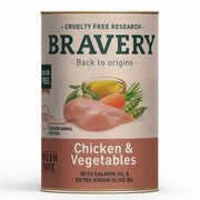 BRAVERY DOG CHICKEN & VEGETABLES 290GR ALI006