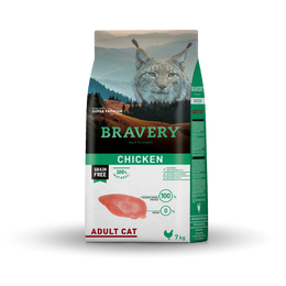 BRAVERY CAT ADULT CHICKEN 7KG ALI047