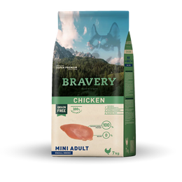 BRAVERY MINI ADULTO CHICKEN SMALL 7KG ALI018