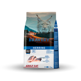 BRAVERY CAT ADULT HERRING 2KG ALI004