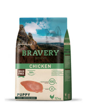 BRAVERY PUPPY CHICKEN MED-LARGE 12KG ALI037