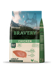 BRAVERY ADULTO CHICKEN MED-LARGE 12KG ALI016