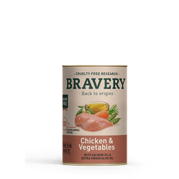 BRAVERY DOG CHICKEN & VEGETABLES 290GR ALI006