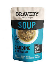 BRAVERY CAT SOUP SARDINE & SEAWEED 40GR ALI168