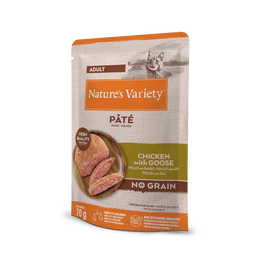 NV CAT WET PATÉ CHICKEN WITH GOOSE 0,07 KG NATURES VARIETY 927811