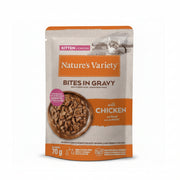 NV BITES IN GRAVY KITTEN POLLO 70G NATURES VARIETY 967894