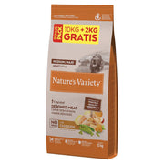 NV DOG NO GRAIN AD MED/MAX CHICKEN 10+2KG GRATIS NATURES VARIETY 927143