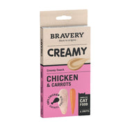 BRAVERY CAT CREAMY CHICKEN & CARROT 56GR  ALI163